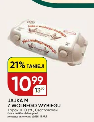 Jajka M z wolnego wybiegu Czachorowski promocja w Chata Polska