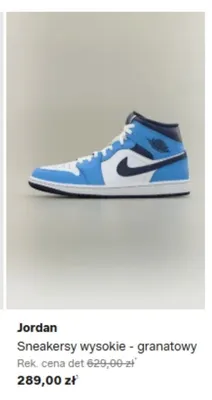 Sneakersy wysokie Jordan granatowy promocja w Lounge by Zalando