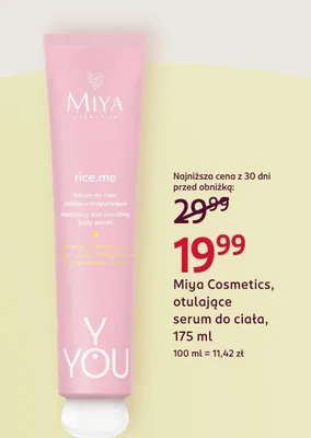 Serum do ciała otulające Miya Cosmetics rice.me promocja w Rossmann