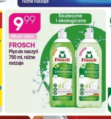 Płyn do naczyń Frosch promocja w Drogerie Koliber