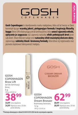 Żel do laminacji brwi Gosh Copenhagen Brow Lift promocja w Hebe
