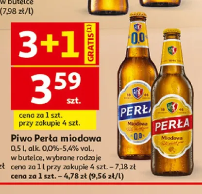 Piwo Perła Miodowa promocja w Auchan