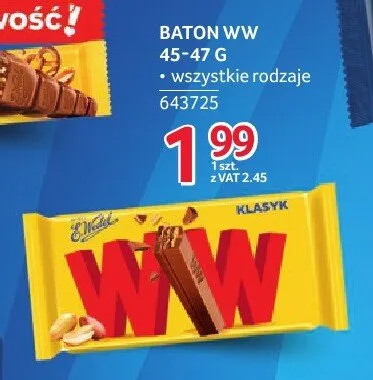 Baton E.Wedel WW Klasyk promocja w Selgros