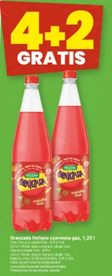 Oranżada Hellena czerwona gaz, 1,25 l promocja w Twój Market