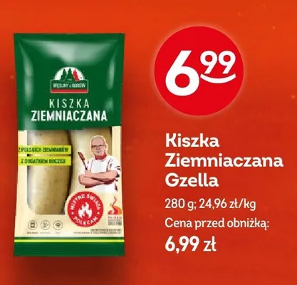 Kiszka ziemniaczana Gzella promocja w Żabka