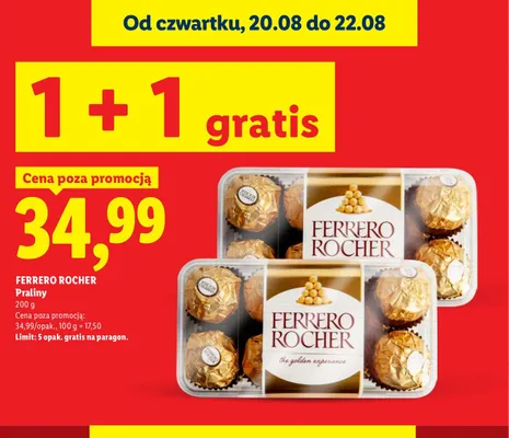 Praliny Ferrero Rocher promocja w Lidl