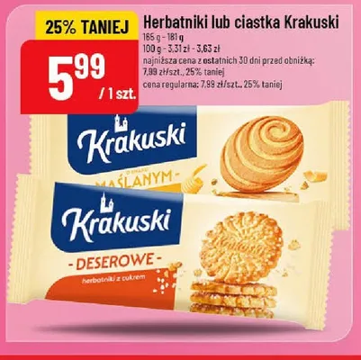 Ciastka Krakuski deserowe promocja w POLOmarket