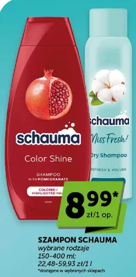 Szampon do włosów Schauma Color Shine promocja w Euro Sklep