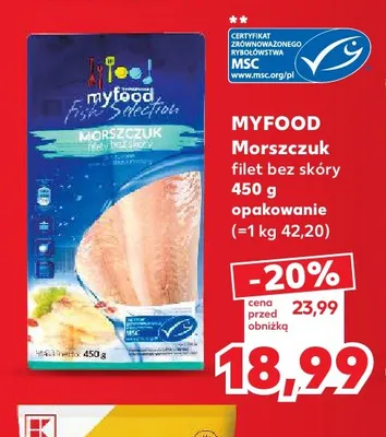 Morszczuk filet bez skóry Myfood promocja w Kaufland