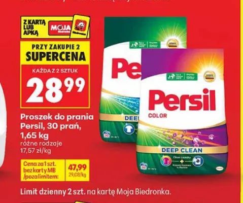 Proszek do prania Persil Color promocja w Biedronka