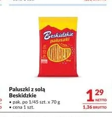 Paluszki z solą Beskidzkie promocja w Makro