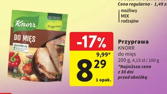 Przyprawa do mięs Knorr promocja w Intermarche