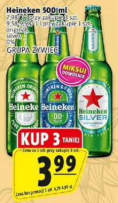 Piwo Heineken 500ml promocja w Prim Market