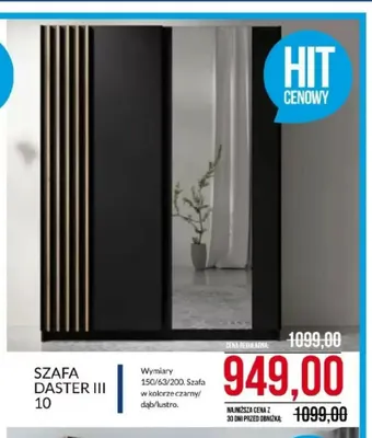 Szafa Daster Iii 10 promocja w Abra Meble