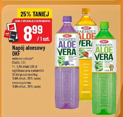 Napój aloesowy wybrane rodzaje promocja w POLOmarket