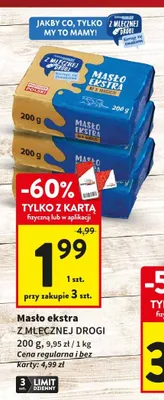 Masło ekstra promocja w Intermarche