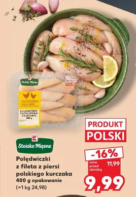 Polędwiczki z fileta z piersi kurczaka Stoisko Mięsne promocja w Kaufland