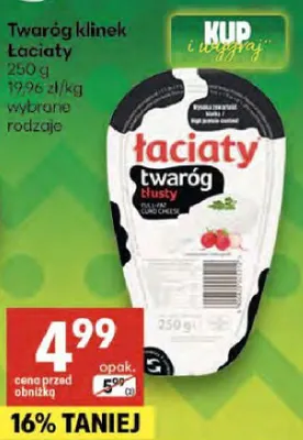 Twaróg klinek promocja w Delikatesy Centrum