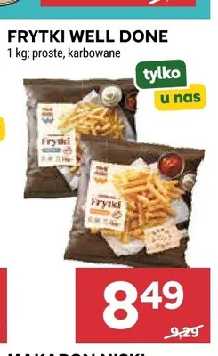 Frytki proste Well Done promocja w Stokrotka