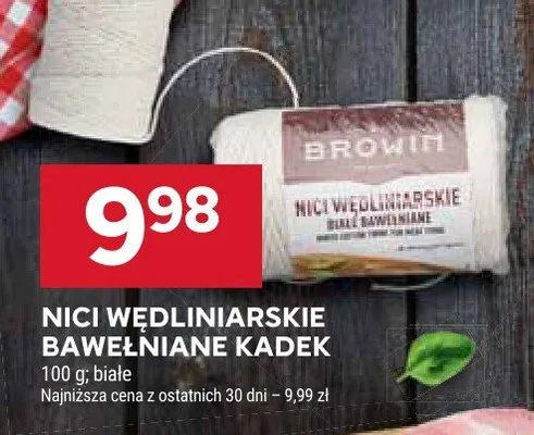 Nici wędliniarskie bawełniane promocja w Stokrotka