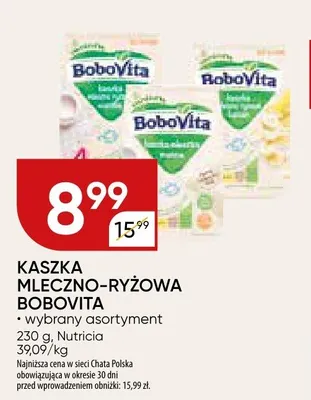 Kaszka mleczno-ryżowa BoboVita promocja w Chata Polska