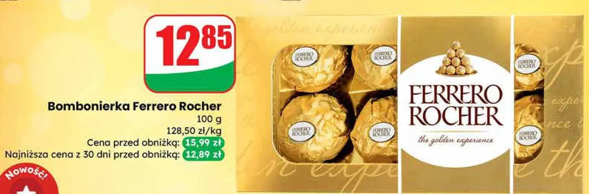 Bombonierka Ferrero Rocher promocja w Dino