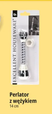 Perlator z wężykiem 14 cm Excellent Houseware promocja w Leclerc