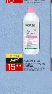 Płyn micelarny Garnier 3w1 promocja w Wafelek