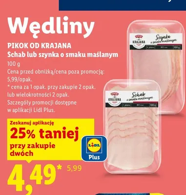 Schab o smaku maślanym promocja w Lidl