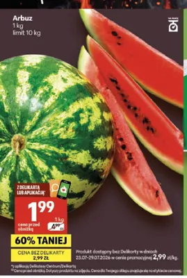 Arbuz promocja w Delikatesy Centrum