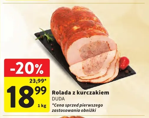 Rolada z kurczakiem Duda promocja w Intermarche