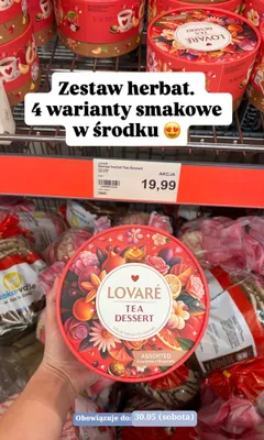 Zestaw herbat Tea Dessert LOVARÉ promocja w Aldi