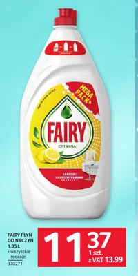 Płyn do naczyń Fairy promocja w Selgros