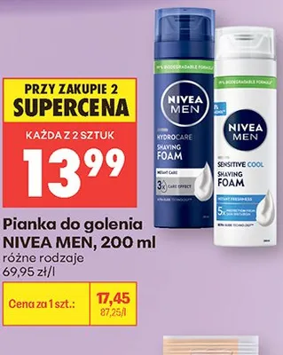 Pianka do golenia NIVEA MEN promocja w Biedronka