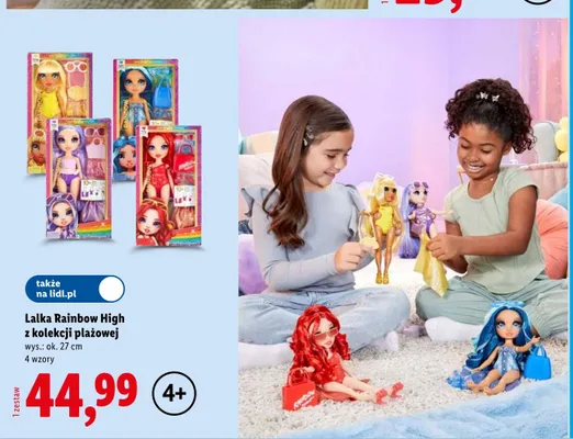 Lalka Rainbow High z kolekcji plażowej promocja w Lidl
