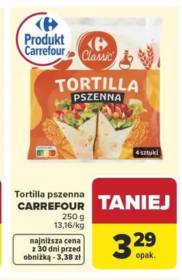 Tortilla pszenna Carrefour promocja w Carrefour Market