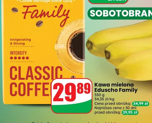 Kawa mielona Eduscho Family promocja w Dino
