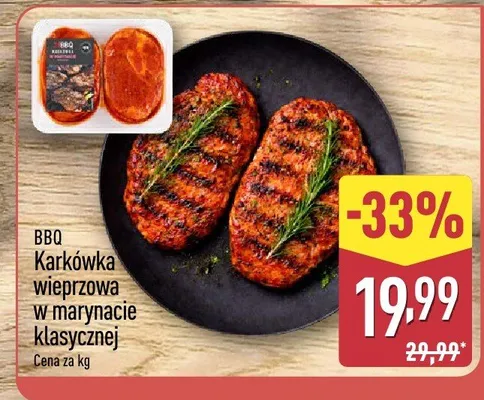 BBQ Karkówka wieprzowa w marynacie klasycznej promocja w Aldi