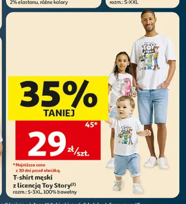 T-shirt męski z licencją Toy Story Inextenso promocja w Auchan