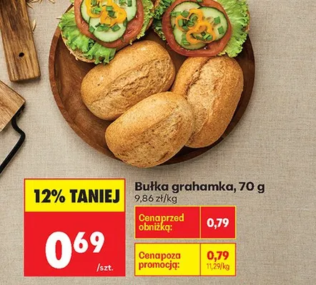 Bułka grahamka promocja w Biedronka