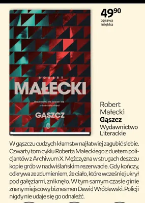 Książka Gąszcz Robert Małecki promocja w Empik