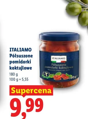 Półsuszone pomidorki koktajlowe Italiamo promocja w Lidl