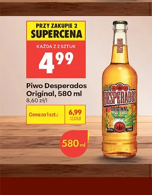 Piwo Desperados Original promocja w Biedronka