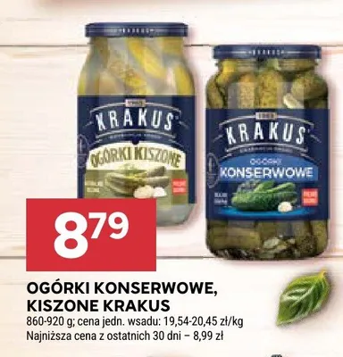 Ogórki konserwowe Krakus promocja w Stokrotka