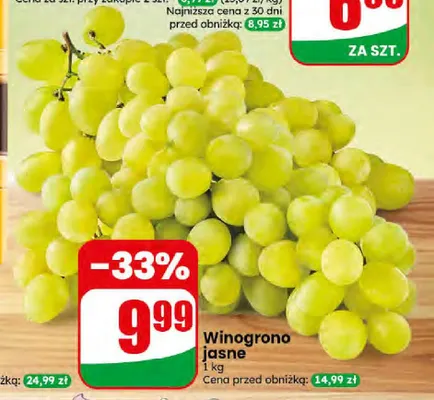 Winogrono jasne promocja w Dino