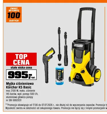 Myjka ciśnieniowa Kärcher K5 Basic promocja w OBI