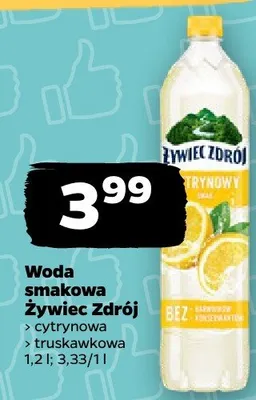 Woda smakowa cytrynowa promocja w Netto