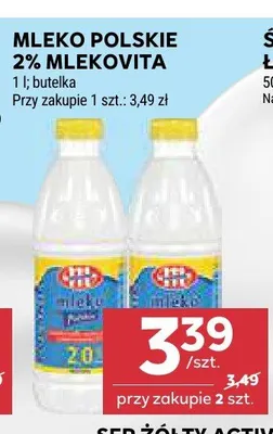 Mleko polskie 2% Mlekovita butelka promocja w Stokrotka