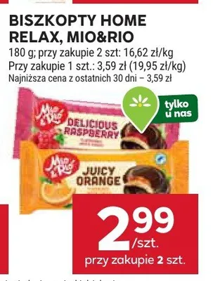 Biszkopty Home Relax, Mio&Rio promocja w Stokrotka