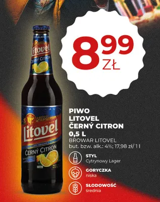 Piwo Litovel Černý Citron promocja w Duży Ben